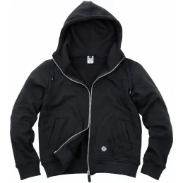 VESTE ZIPPEE A CAPUCHE COTON EPAIS FOSTEX NOIR