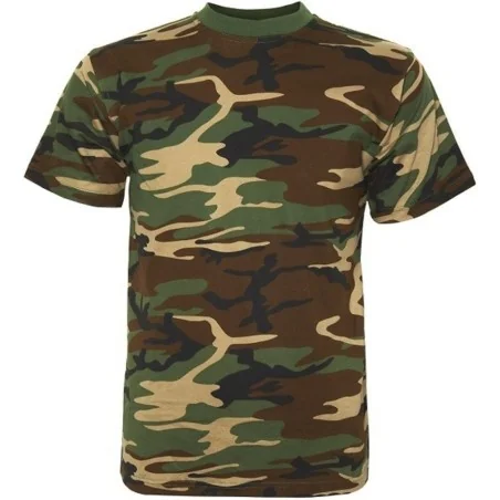 T-SHIRT CAMOUFLAGE FOSTEX WOODLAND