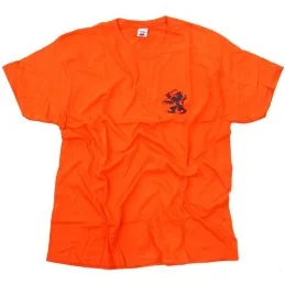 T-SHIRT LOGO STAR LION ORANGE