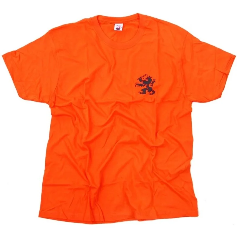 T-SHIRT LOGO STAR LION ORANGE