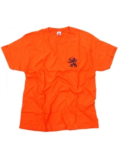 T-SHIRT LOGO STAR LION ORANGE