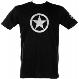 T-SHIRT FOSTEX GREY STAR NOIR