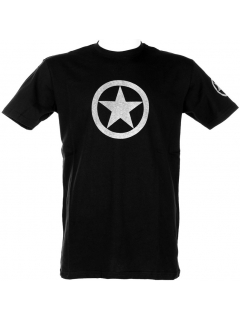 T-SHIRT FOSTEX GREY STAR NOIR