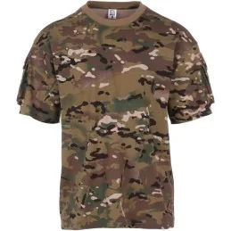 T-SHIRT TACTIQUE AVEC POCHES 101 INC DTC/MULTICAM