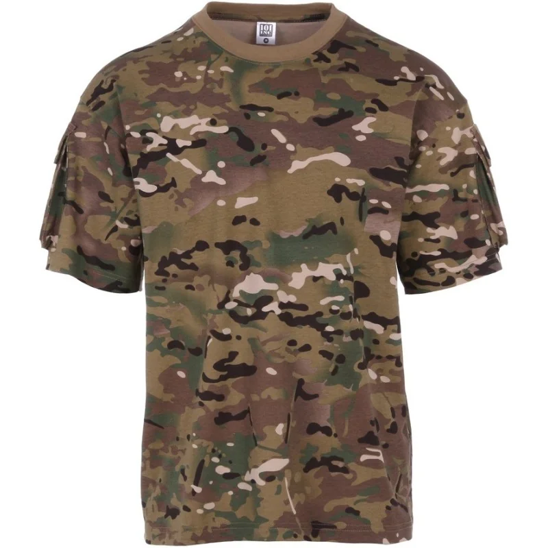 T-SHIRT TACTIQUE AVEC POCHES 101 INC DTC/MULTICAM