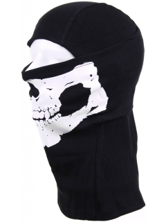 CAGOULE LONGUE 1 TROU 101 INC COTON SKULL NOIR