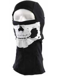 CAGOULE LONGUE 1 TROU 101 INC COTON SKULL NOIR