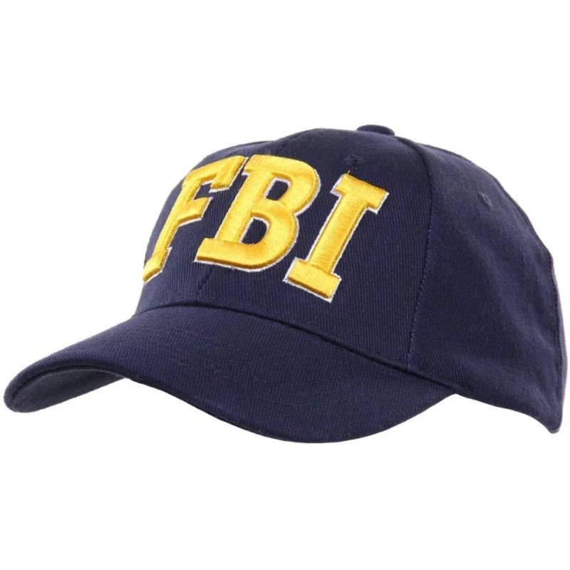 CASQUETTE BASEBALL FOSTEX FBI BLEU/JAUNE