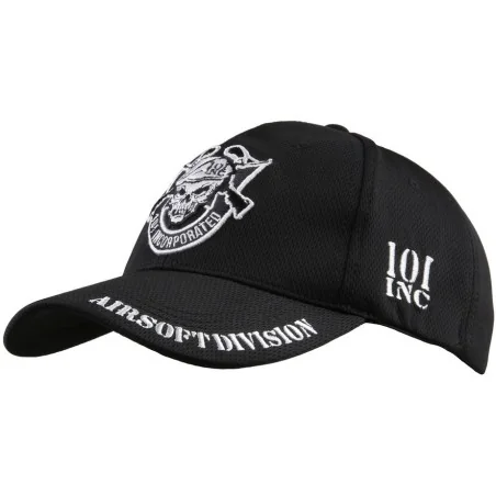 CASQUETTE BASEBALL 101 INC EXTENSIBLE AIRSOFT DIVISION NOIR