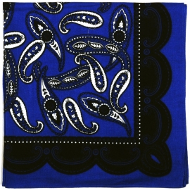 BANDANA A MOTIFS BLEU