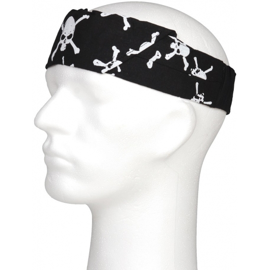 BANDANA 3 EN 1 SKULL NOIR