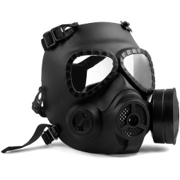 MASQUE À GAZ M04 FACTICE + VENTILATEUR NOIR