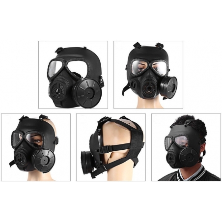 MASQUE A GAZ FACTICE (+ VENTILATEUR) NOIR