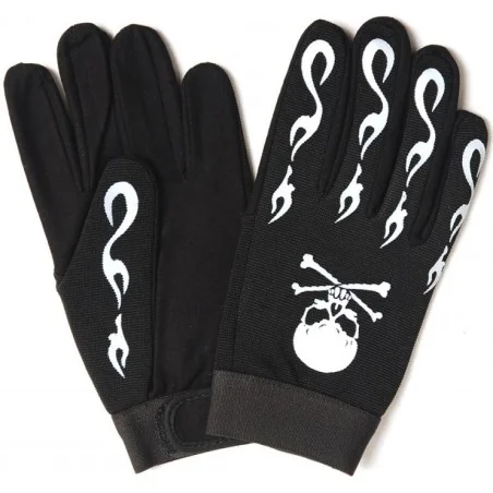 GANTS BIKER SKULL NOIR