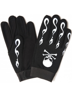 GANTS BIKER SKULL NOIR