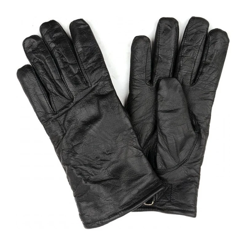 GANTS CUIR FOSTEX NOIR (STYLE ALLEMAND)