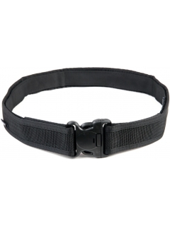 CEINTURE MILITAIRE NOIRE (Boucle argentée)