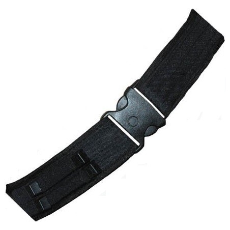 CEINTURE MILITAIRE NOIRE (Boucle argentée)