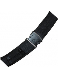 CEINTURE MILITAIRE NOIRE (Boucle argentée)