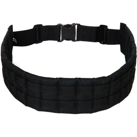 CEINTURE MILITAIRE NOIRE (Boucle argentée)