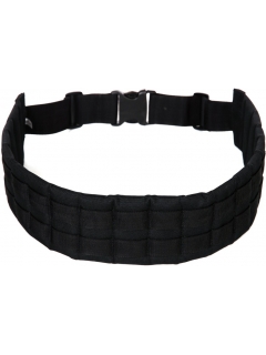 CEINTURE MILITAIRE NOIRE (Boucle argentée)