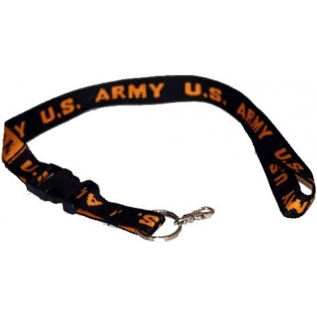 LANIERE DE COU US ARMY NOIR/ORANGE