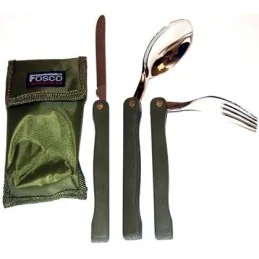 KIT 3 COUVERTS PLIANTS + HOUSSE FOSCO VERT