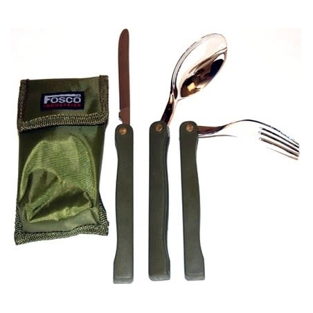 KIT 3 COUVERTS PLIANTS + HOUSSE FOSCO VERT