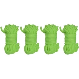 KIT 4 CORDES NYLON VERT FLUO 4MM (4M)