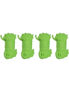 KIT 4 CORDES NYLON VERT FLUO 4MM (4M)