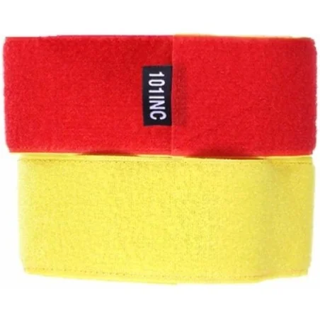 BRASSARD VELCRO REVERSIBLE 101 INC ROUGE/JAUNE