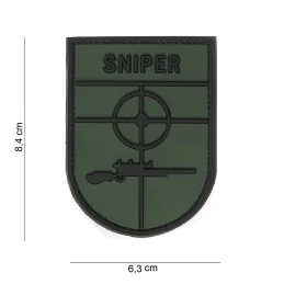 PATCH PVC 3D VELCRO 101 INC SNIPER VERT