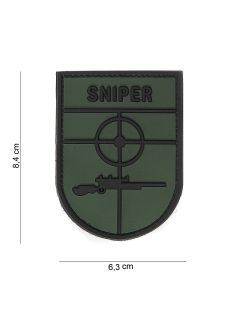 PATCH PVC 3D VELCRO 101 INC SNIPER VERT