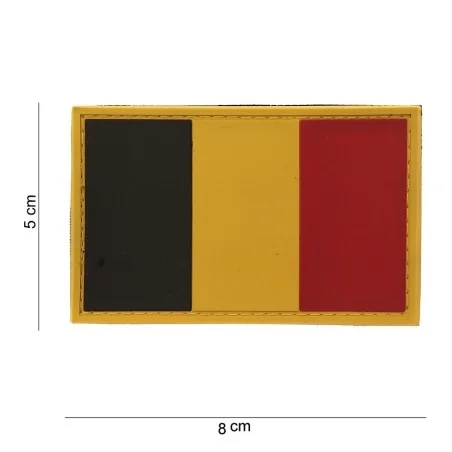 PATCH PVC 3D VELCRO 101 INC DRAPEAU BELGIQUE