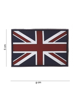 PATCH PVC 3D VELCRO 101 INC DRAPEAU ROYAUME UNI