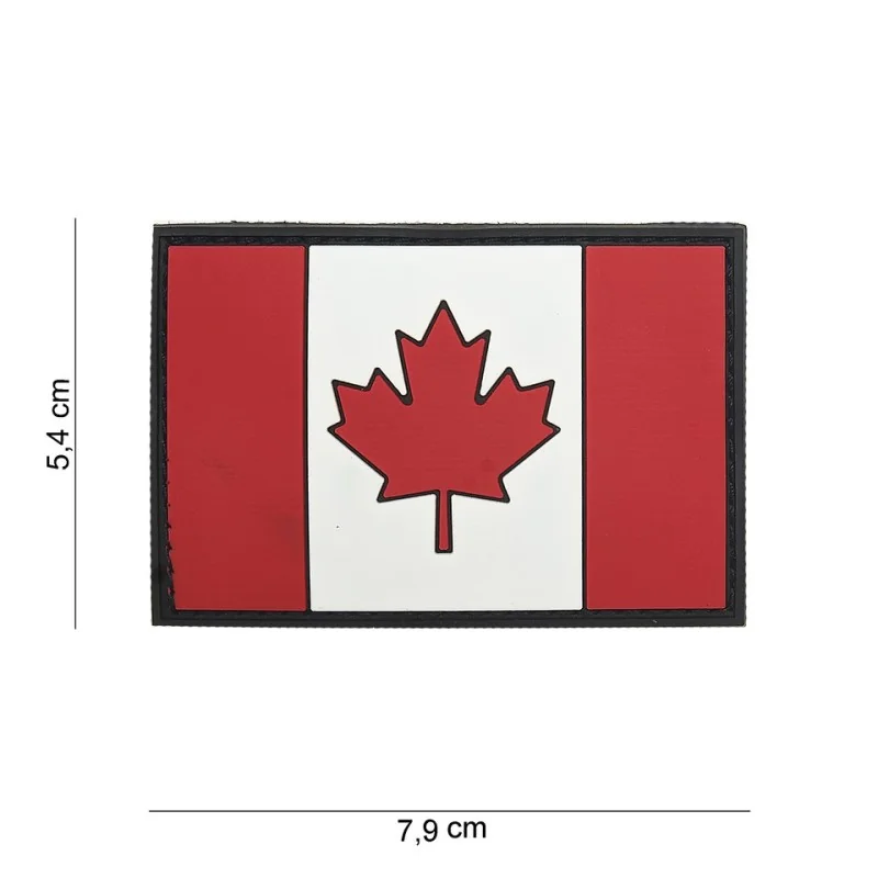 PATCH PVC 3D VELCRO 101 INC DRAPEAU CANADA