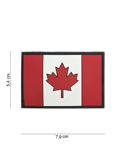 PATCH PVC 3D VELCRO 101 INC DRAPEAU CANADA