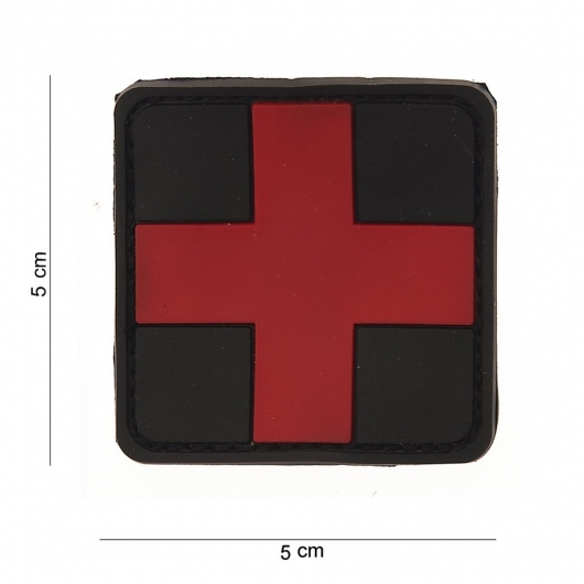 PATCH PVC 3D VELCRO 101 INC CROIX ROUGE