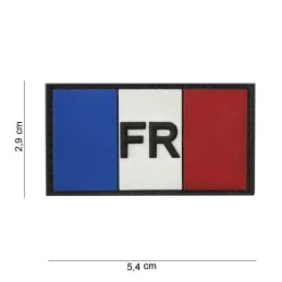 PATCH PVC 3D VELCRO 101 INC DRAPEAU FRANCE FR (2,9x5,4cm)