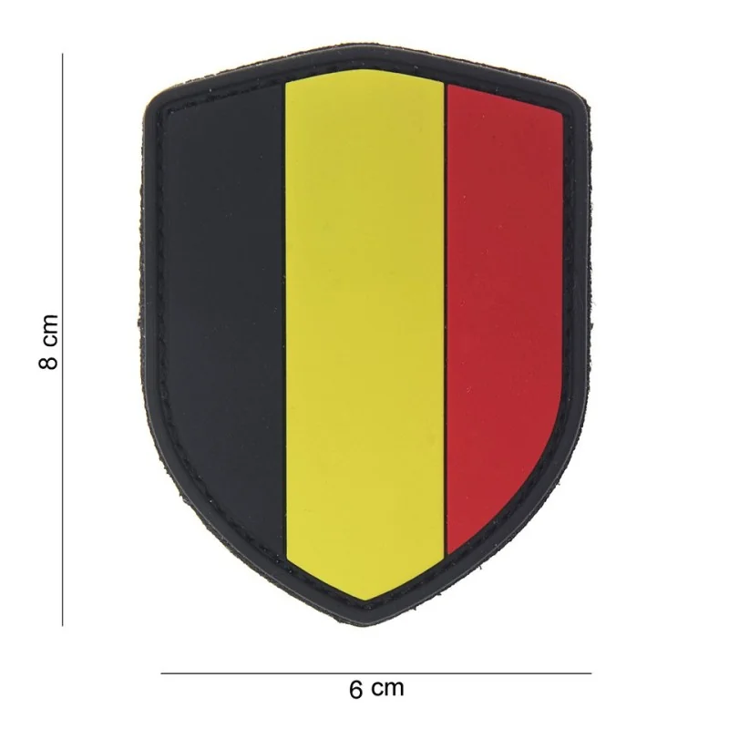 PATCH PVC 3D VELCRO 101 INC BELGIQUE SHIELD