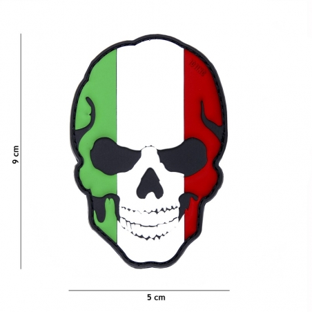 PATCH PVC 3D VELCRO 101 INC SKULL ITALIE