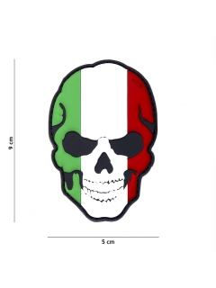 PATCH PVC 3D VELCRO 101 INC SKULL ITALIE