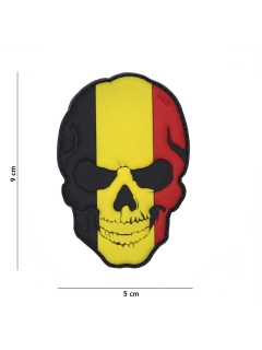 PATCH PVC 3D VELCRO 101 INC SKULL BELGIQUE