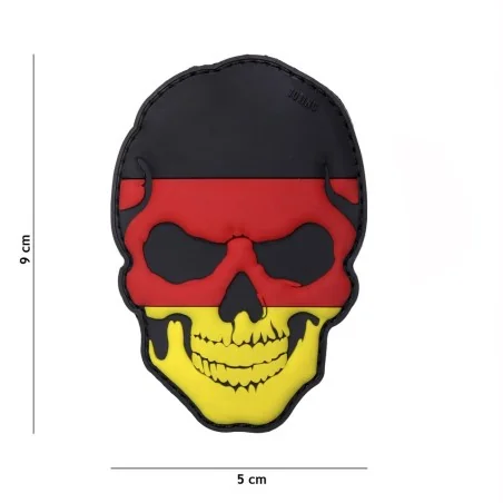 PATCH PVC 3D VELCRO 101 INC SKULL ALLEMAGNE