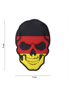 PATCH PVC 3D VELCRO 101 INC SKULL ALLEMAGNE