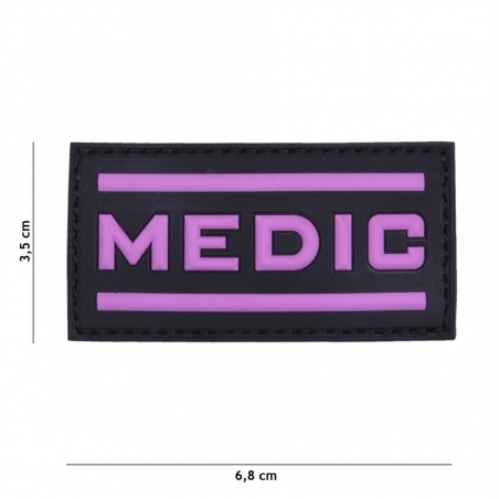 PATCH PVC 3D VELCRO 101 INC MEDIC ROSE