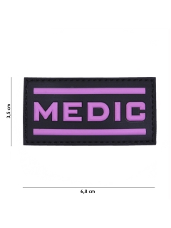 PATCH PVC 3D VELCRO 101 INC MEDIC ROSE