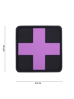 PATCH PVC 3D VELCRO 101 INC CROIX ROSE