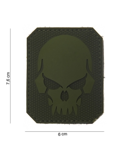 PATCH PVC 3D VELCRO 101 INC PIRATE SKULL VERT