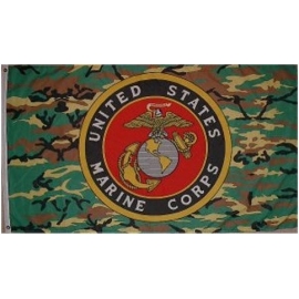 DRAPEAU FOSCO US MARINE CORPS CAMO (1x1,5m)